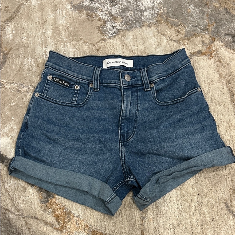 ck denim shorts